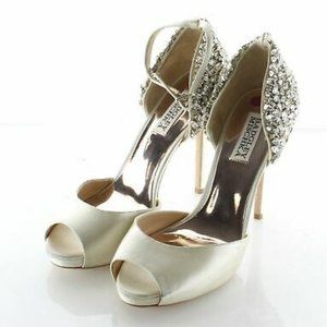 Badgley Mischka Ankle Strap Pump with Embellish